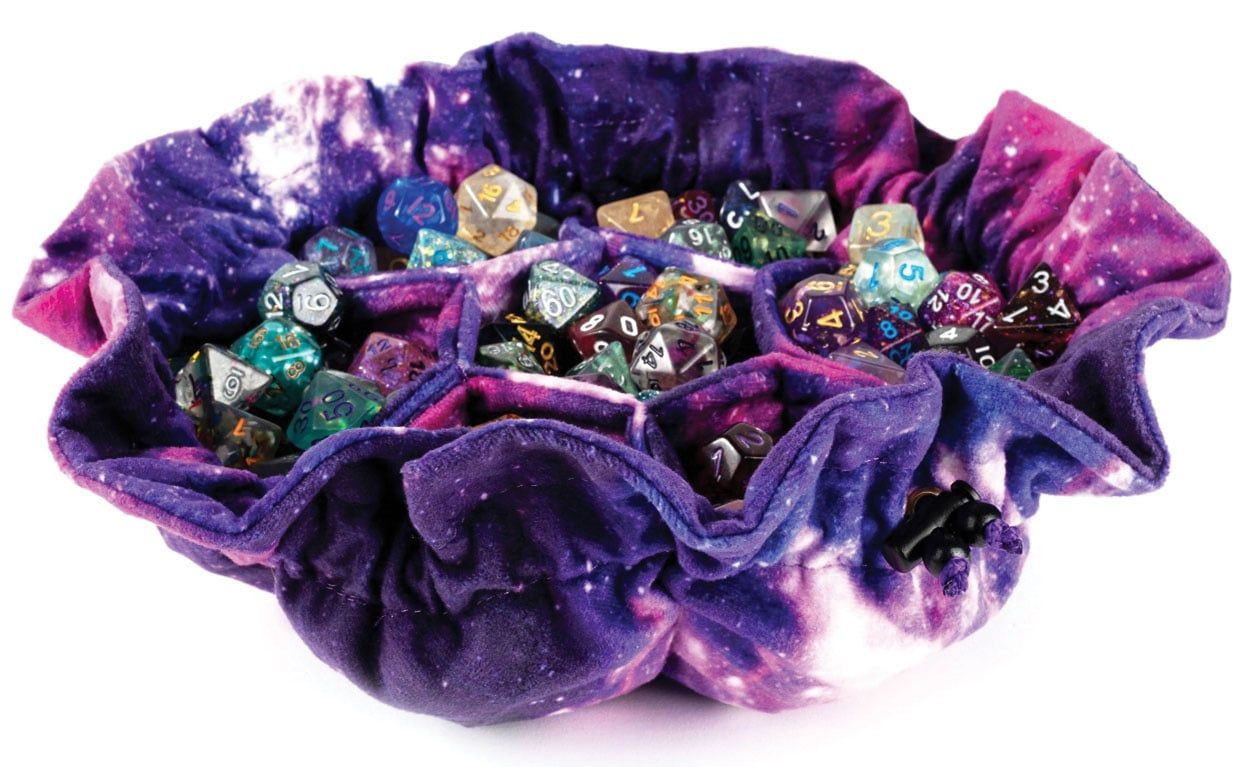 Velvet Compartment Dice Bag: Nebula