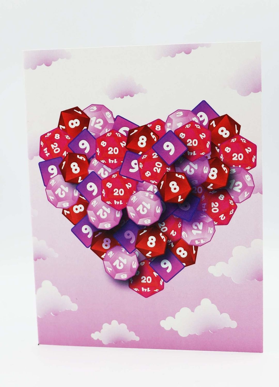 Valentines Day Card - Hearts in the Clouds