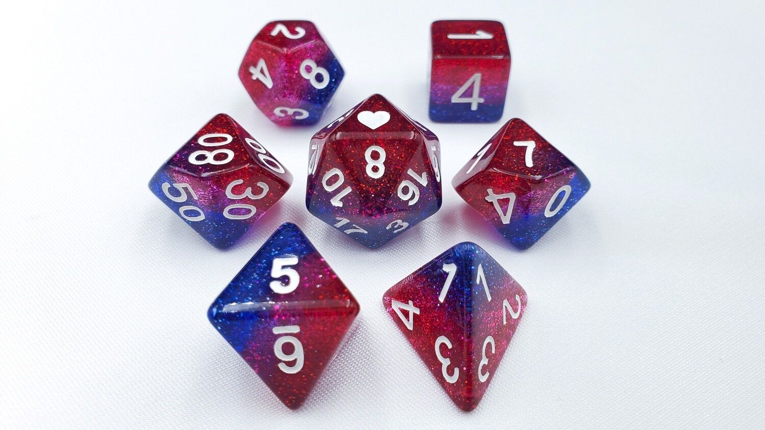 Prismatic Bisexual Pride Dice Set