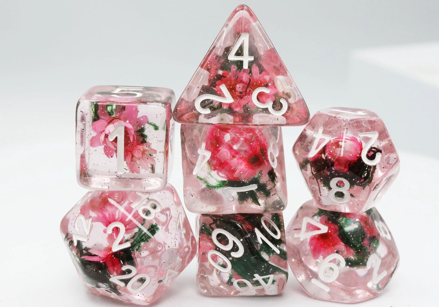 Carnation Love RPG Dice Set