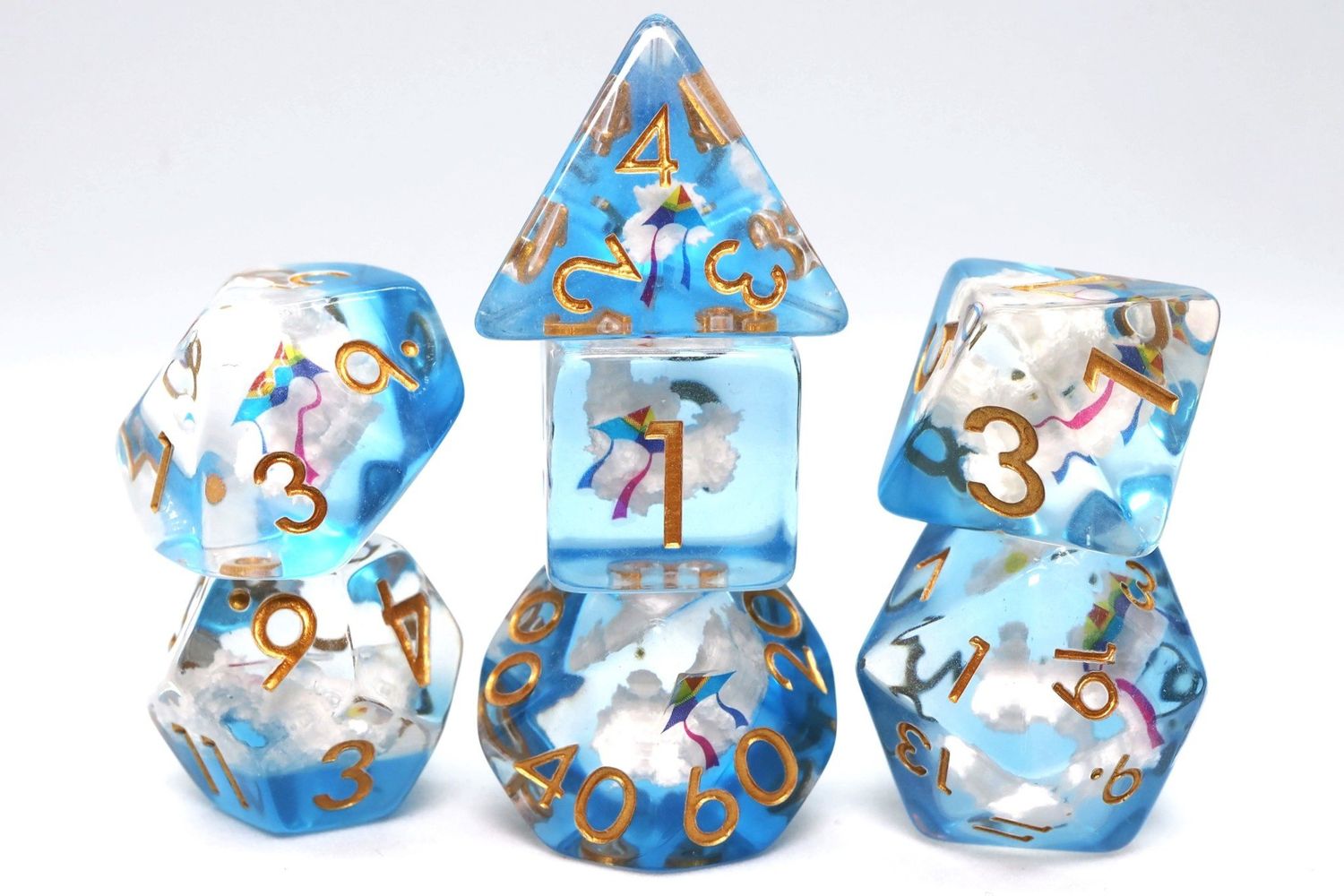 Kite &amp; Clouds RPG Dice Set