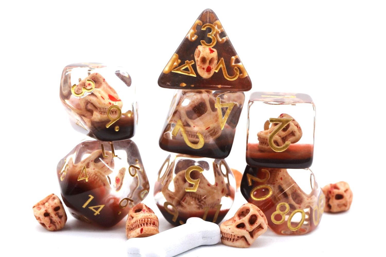 Dino Fossil RPG Dice Set