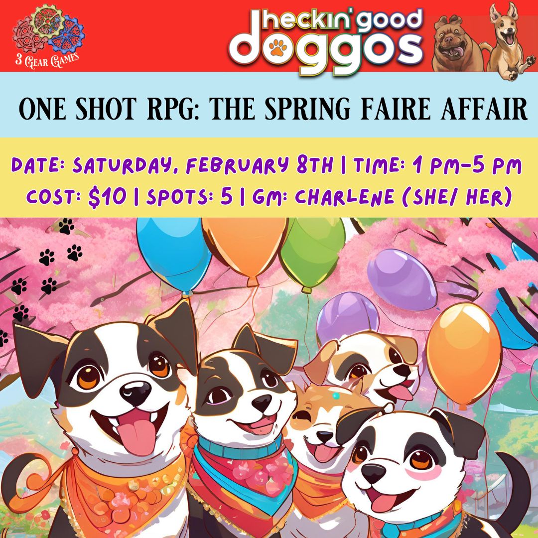 RPG One-Shot Heckin' Good Doggos: The Spring Faire Affair