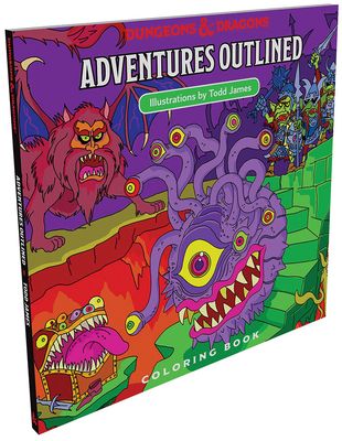 Dungeons &amp; Dragons Adventures Outlined Coloring Book