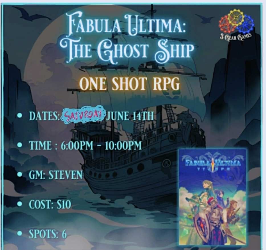 Fabula Ultima: The Ghost Ship One-Shot