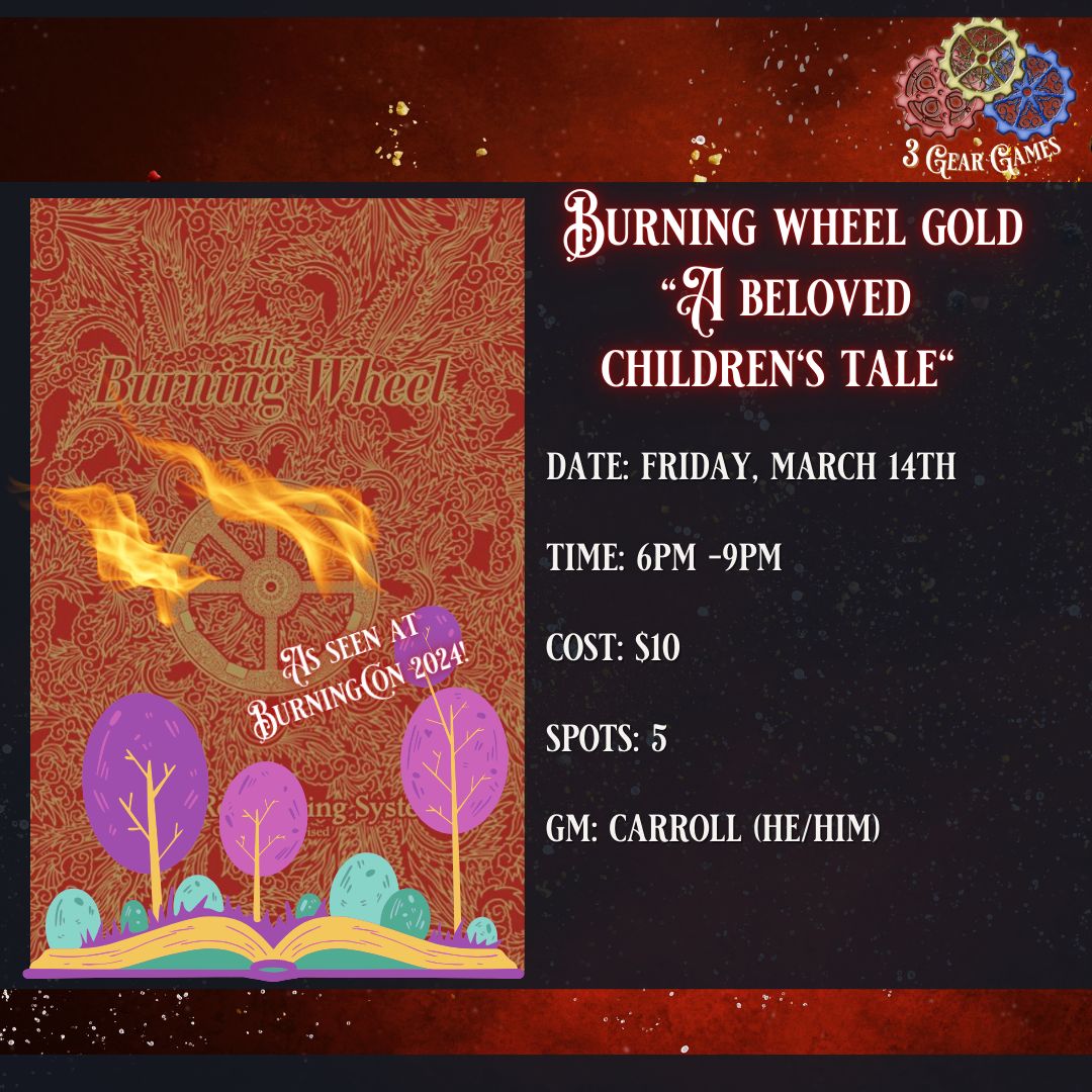 Burning Wheel Gold One-Shot RPG: A Beloved Children's Tale