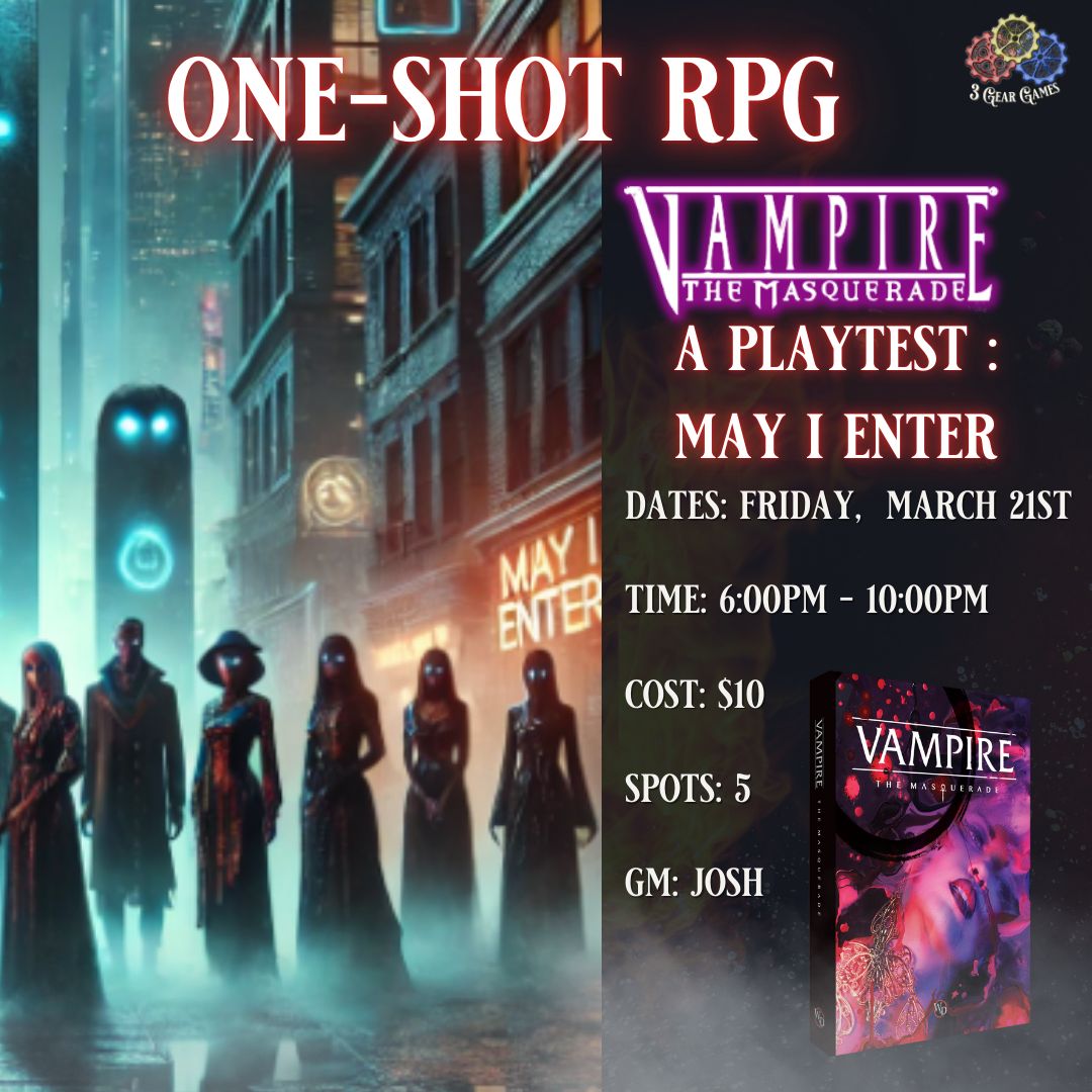 A Vampire Game Playtest One-Shot RPG: May I Enter