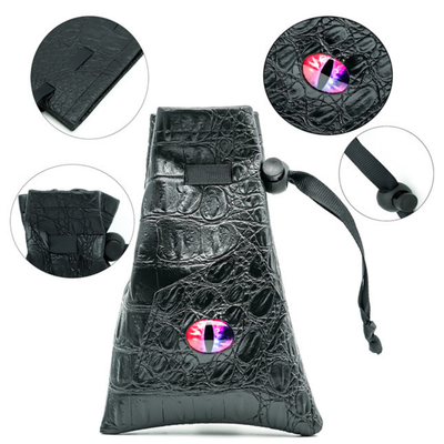 Black Leatherette Dice Bag