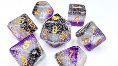 Prismatic Asexual Pride Dice Set