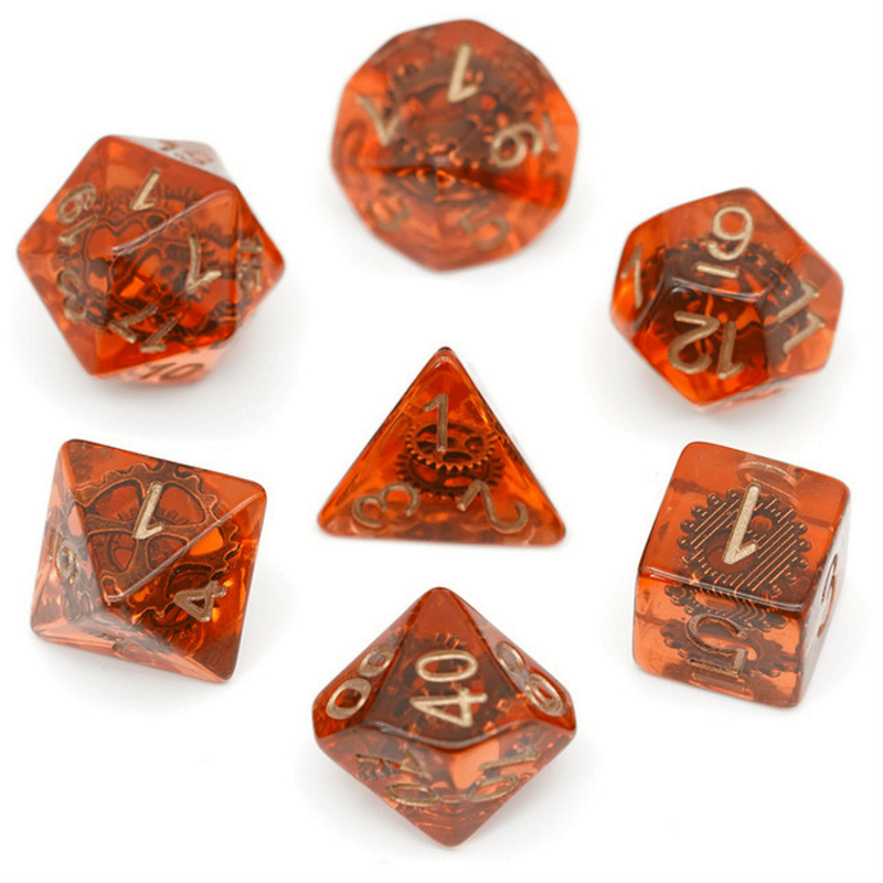 Copper Gears  Chaos Engine RPG Dice Set