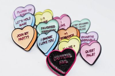 Candy Hearts Enamel Pins