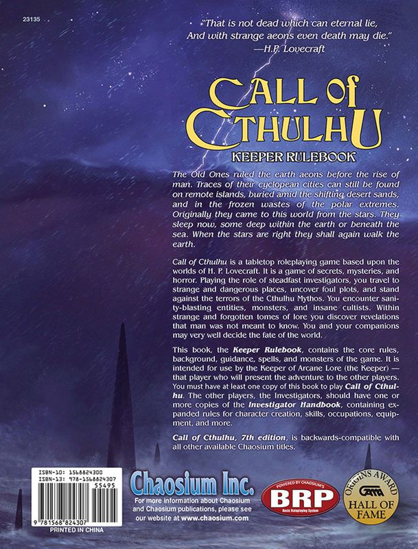 Call of Cthulhu: 7th Edition Hardcover