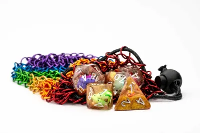 Chainmail Dice Bag