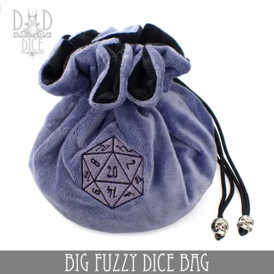 D20 Big Fuzzy Dice Bag 