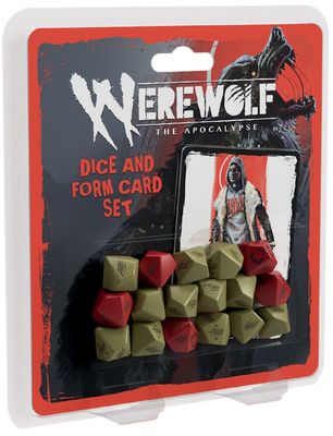 Werewolf The Apocalypse RPG: Dice and Form Card Set