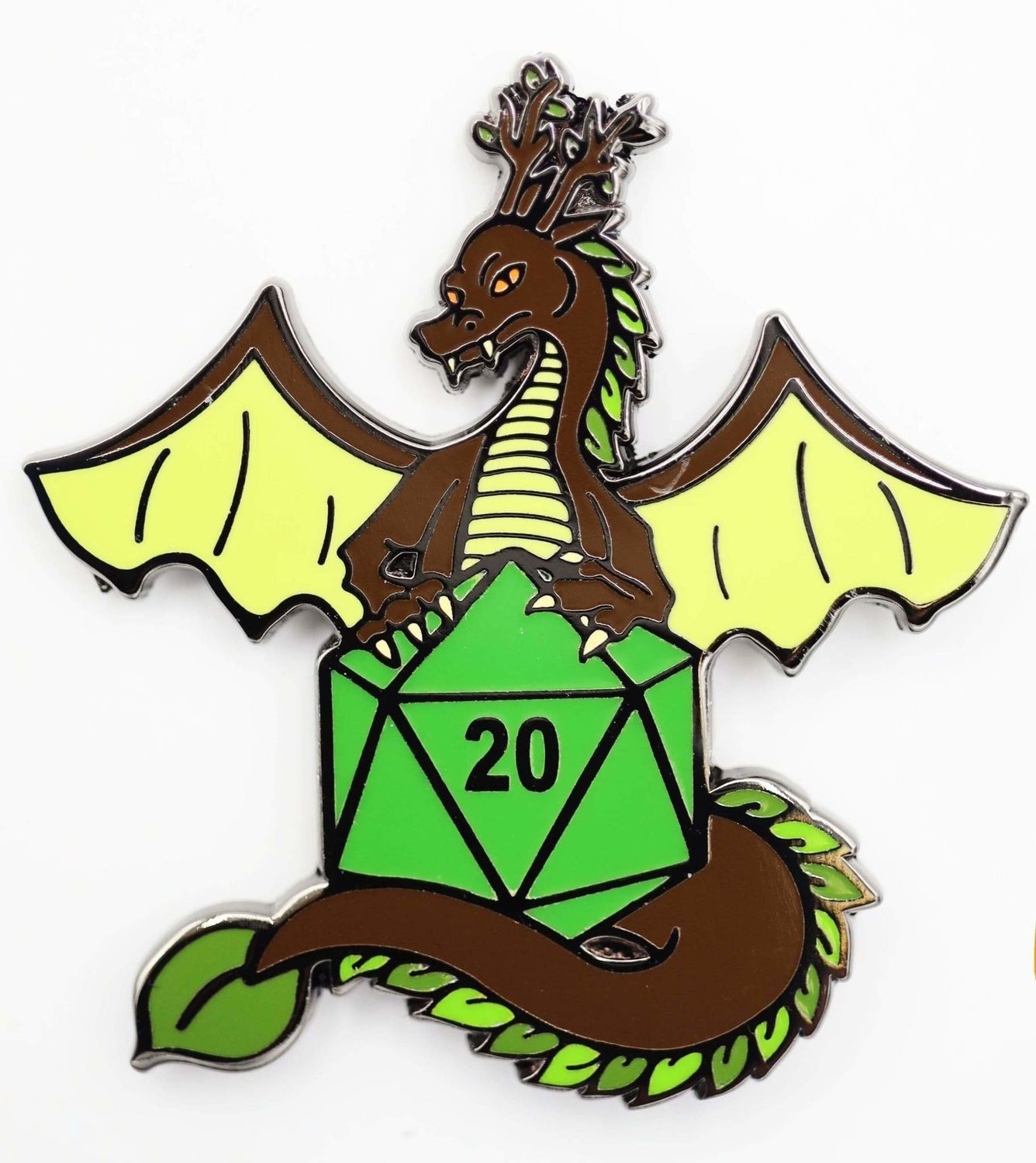 Dragon Enamel  Pin, Variation: Earth