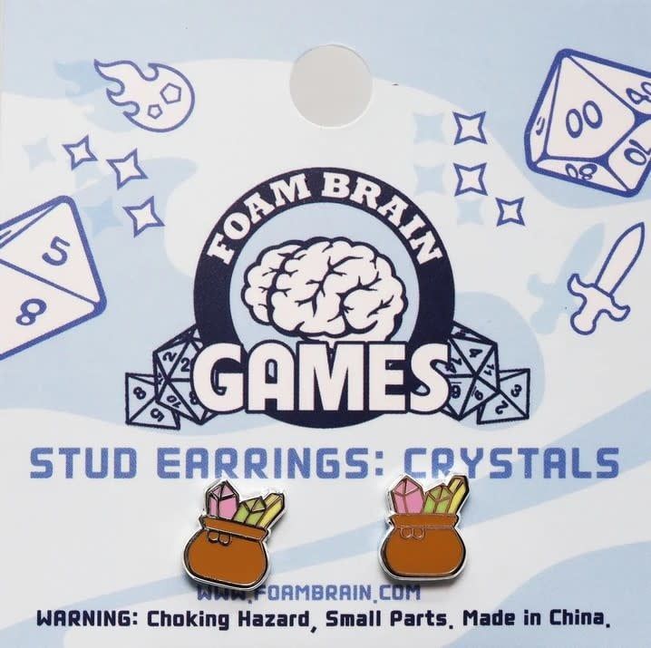 Stud Earrings, Variation: CRYSTALS