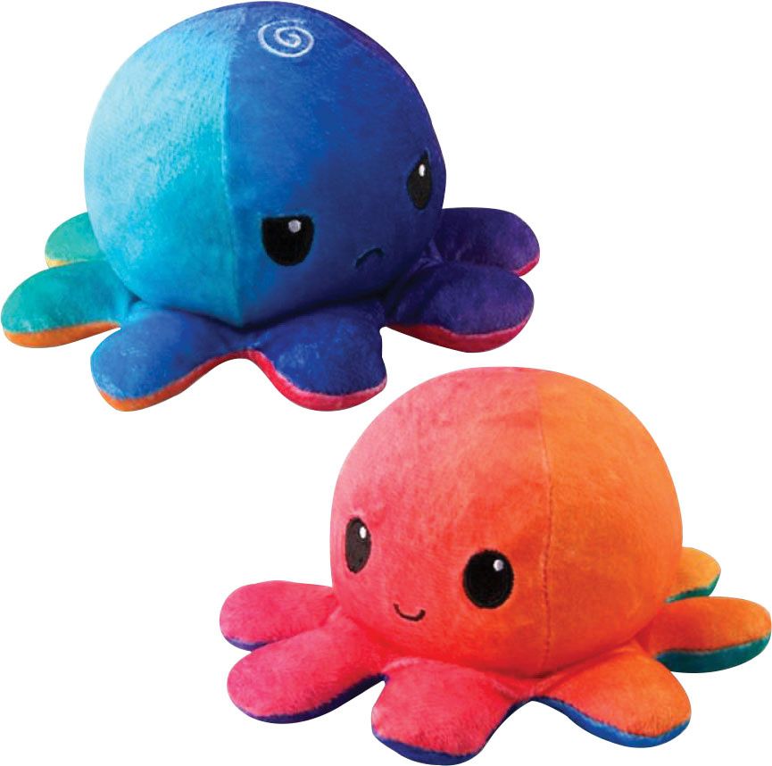 Reversible Octopus Plushie, Variation: Sunset and Mermaid
