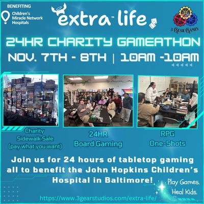 EXTRA LIFE 24HR CHARITY GAMEATHON