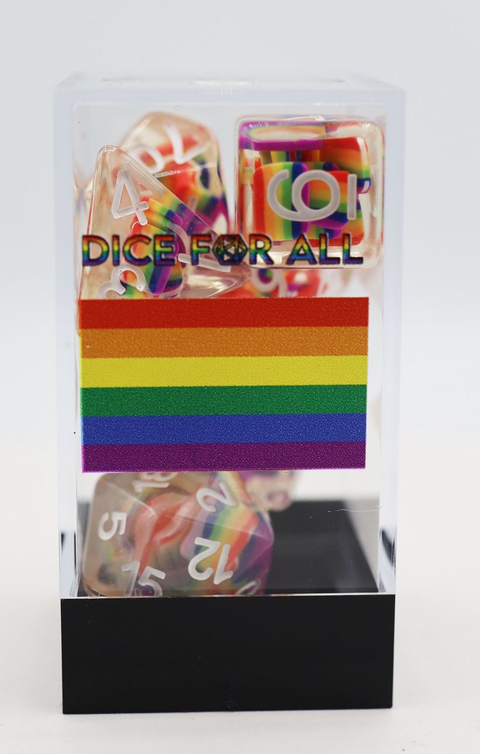 Pride Flag RPG Dice Set, Variation: Rainbow Flag