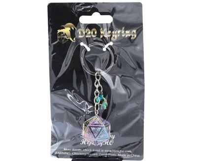 Metal D20 Dice Keychain Behemoth