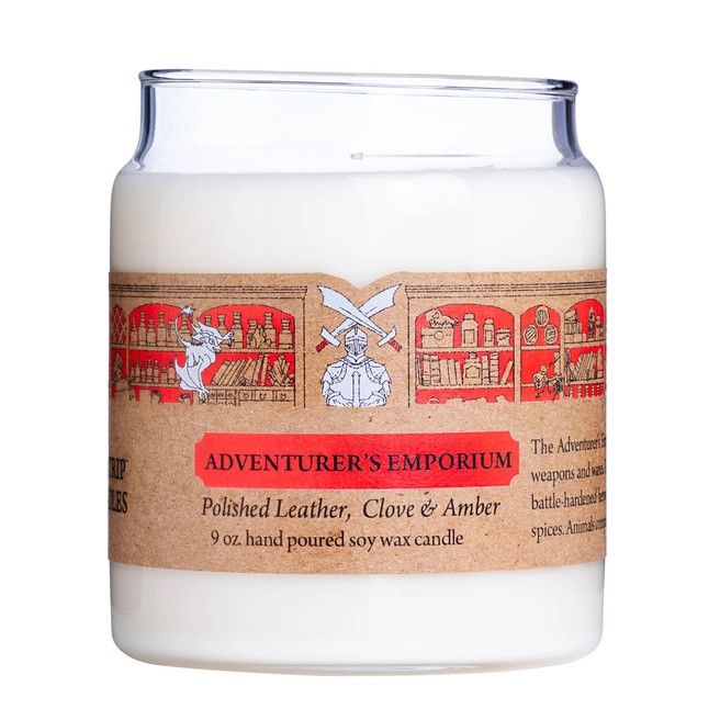 Cantrip 9 oz candle, Variation: Adventurer's Emporium