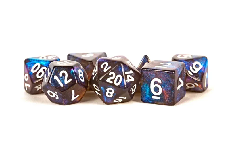 Stardust Acrylic Polyhedral Dice Set
