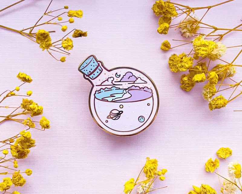 Alum and Ink Enamel Pin