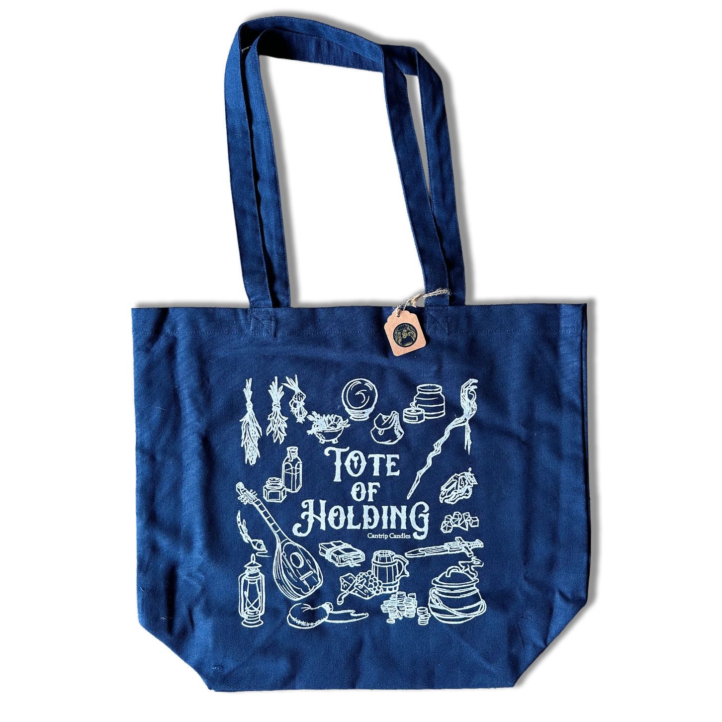 Cantrip Candles Totes, Color: Tote of Holding Navy