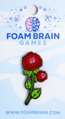 Flower Dice Enamel Pin