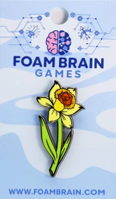 Flower Dice Enamel Pin