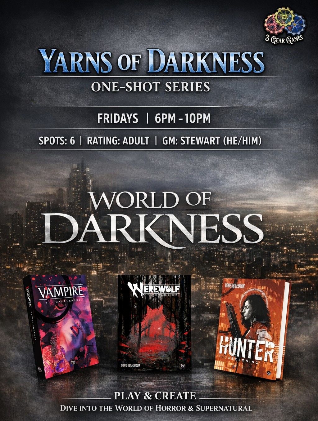 (Apr) World Of Darkness One-Shot RPG: Yarns Of Darkness