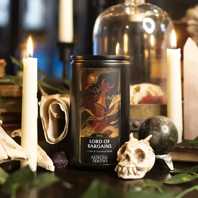 Patrons &amp; Deities 16 oz Cantrip Candles, Variation: D'jall, Lord of Bargains