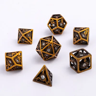 Mini Dragon's Eye Hollow Metal Dice Set