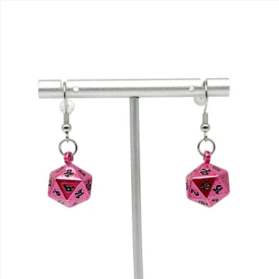 D20 Dice  Ioun Stone Earrings By Norse Foundry