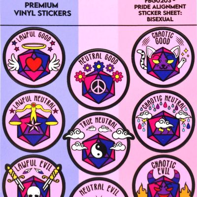 Pride Alignment Sticker Sheet