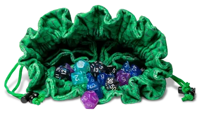 Dragon Storm Velvet Compartment Dice Bag