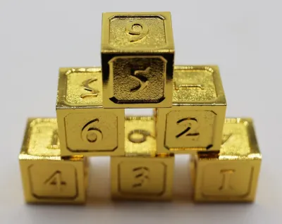 6 Piece Metal D6s