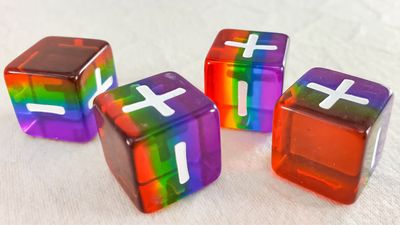 Translucent Pack of 4 Rainbow Pride 16mm Fate D6