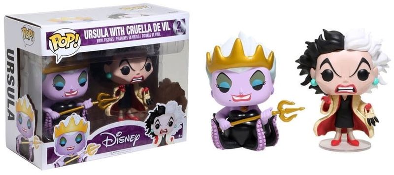 Funko POP! Disney Ursula with Cruella De Vil Vinyl Figure 2-Pack