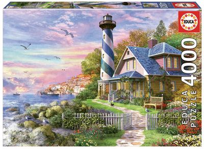 Lighthouse At Rock Bay - 4000 piece puzzle