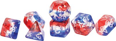 RPG Dice Set (7): Star Spangled Banner