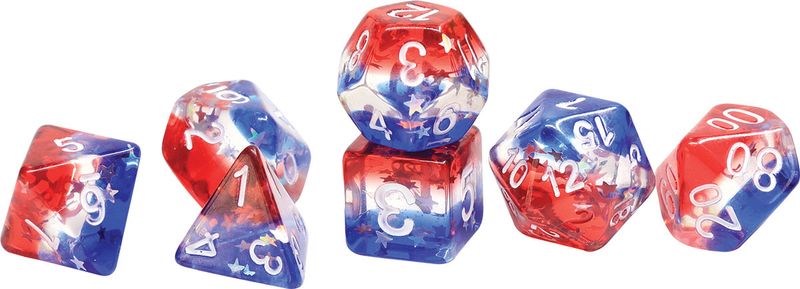 RPG Dice Set (7): Star Spangled Banner