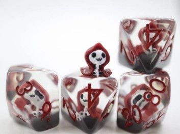 Grim Reaper RPG Dice Set