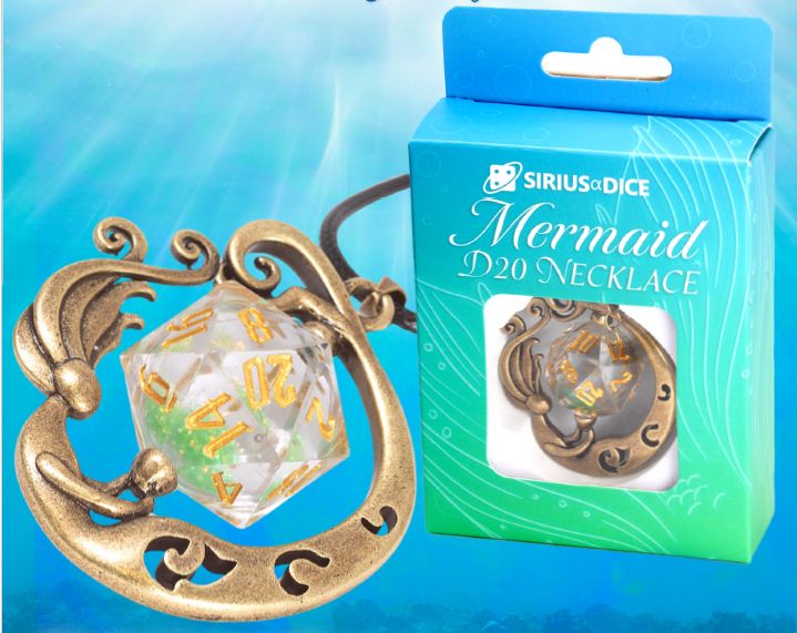 Mermaid D20 Necklace