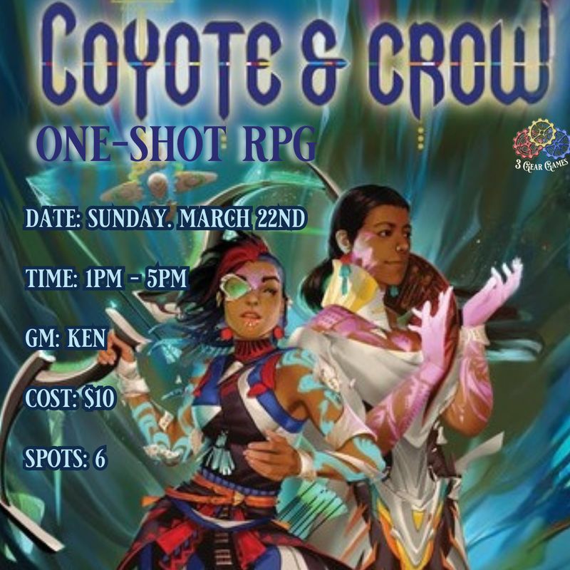 Coyote &amp; Crow One Shot RPG