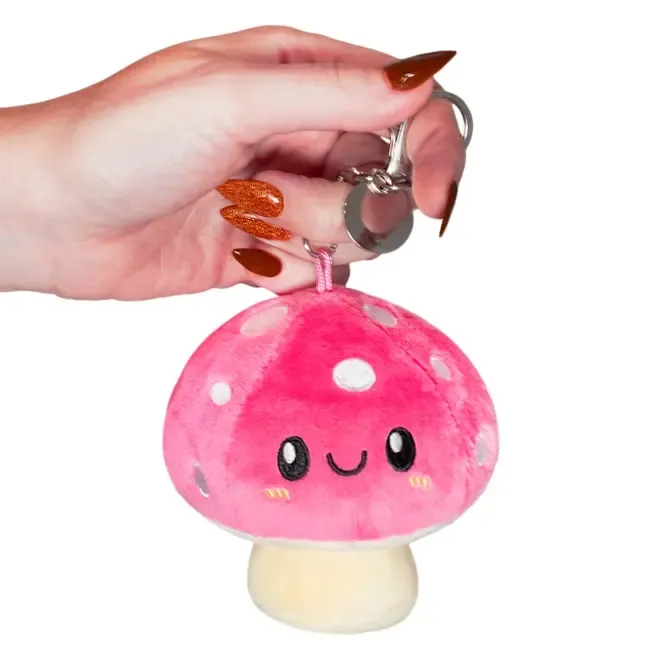 Micro Squishable Mushroom; Backpack Clip, Keychain