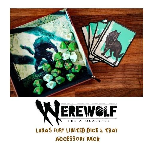 Werewolf The Apocalypse: RPG - Luna's Fury Limited Dice &amp; Tray Accessory Pack