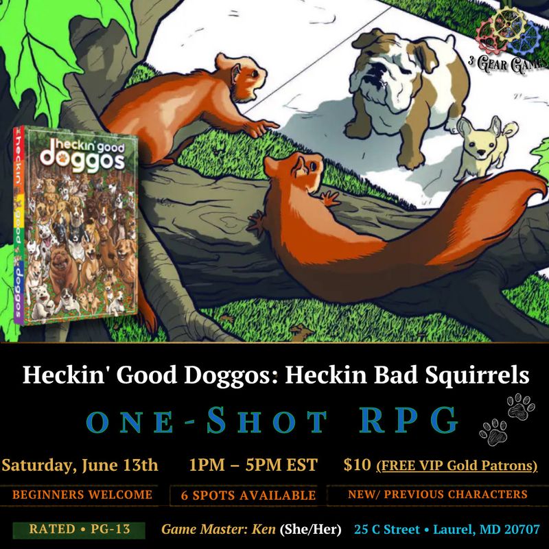Heckin' Good Doggos: Heckin Bad Squirrels  One-Shot RPG