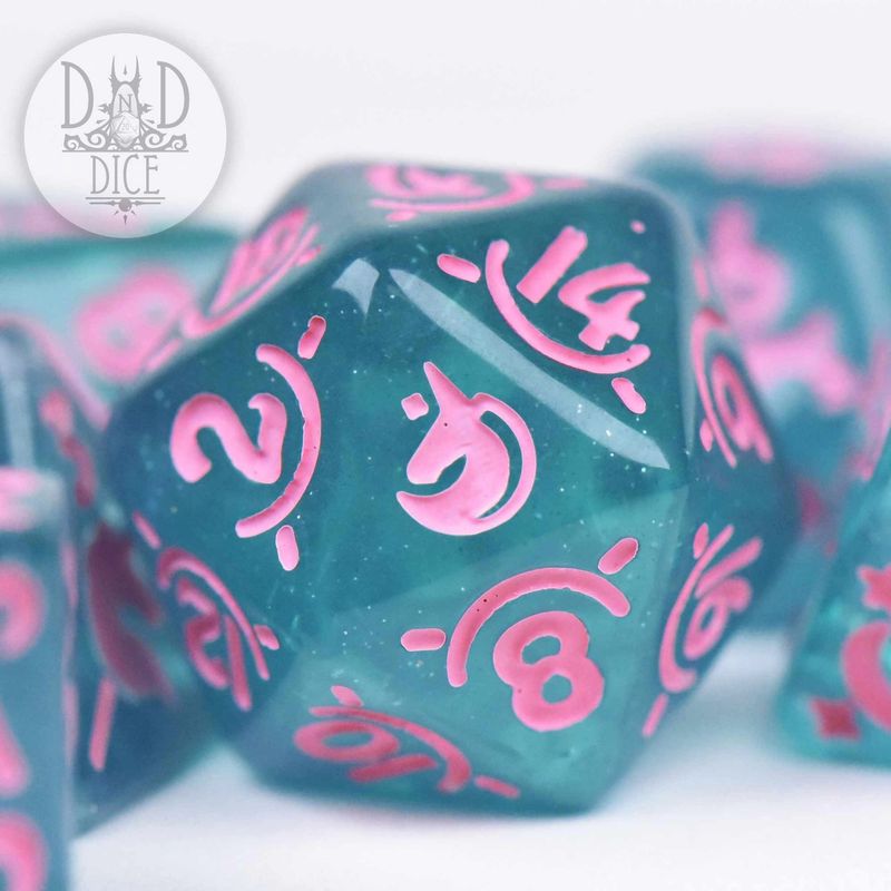 Unicorn Princess RPG Dice Set